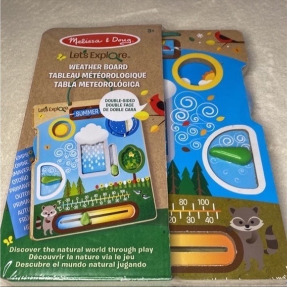 New Melissa & Doug Let's Explore‎ Weather/Seasons Board - Picture 1 of 2